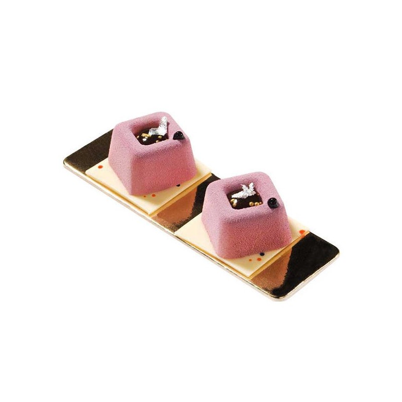 Moule silicone Savarins carrés x 15