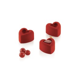 Moule silicone Coeur x 24