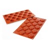 Moule Silicone Mini Gaufre ronde x 18
