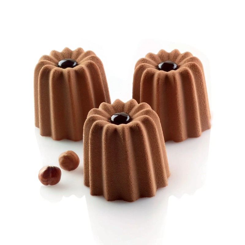 Moule silicone Cannelé x 8
