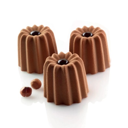 Moule silicone Cannelé x 8