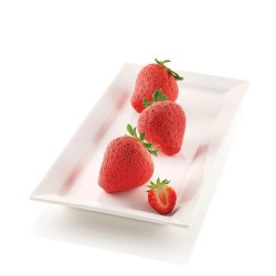 Moule silicone Fragole e Panna x 6