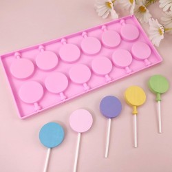 Moule à sucettes silicone x12