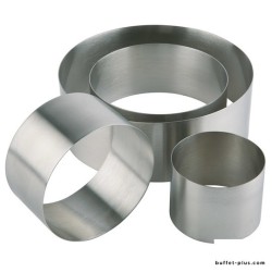 Cercle Mousse Inox hauteur 6 cm