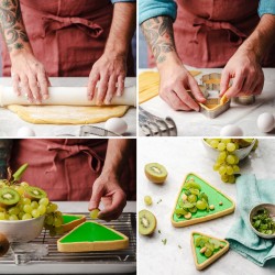 Cercle à tarte perforé Triangle