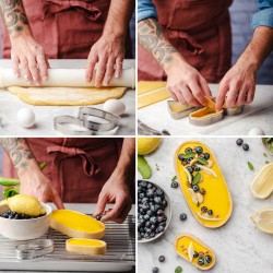 Cercle à tarte perforé Oblong