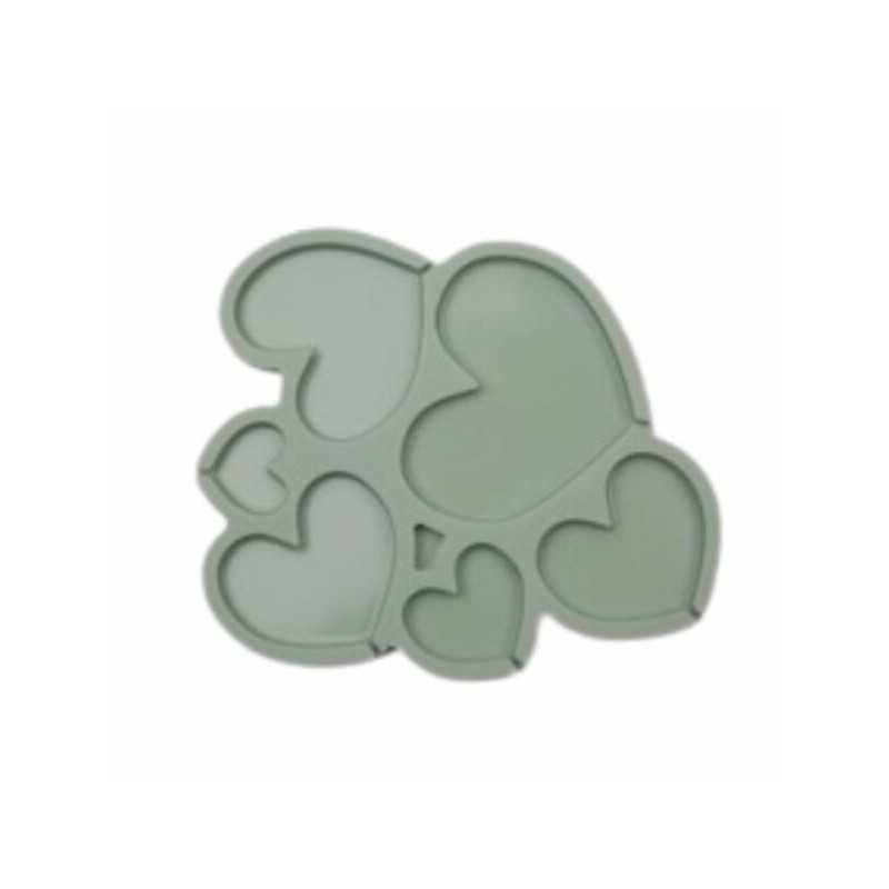 Moule à sucettes Coeurs silicone x 6