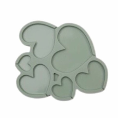 Moule à sucettes Coeurs silicone x 6
