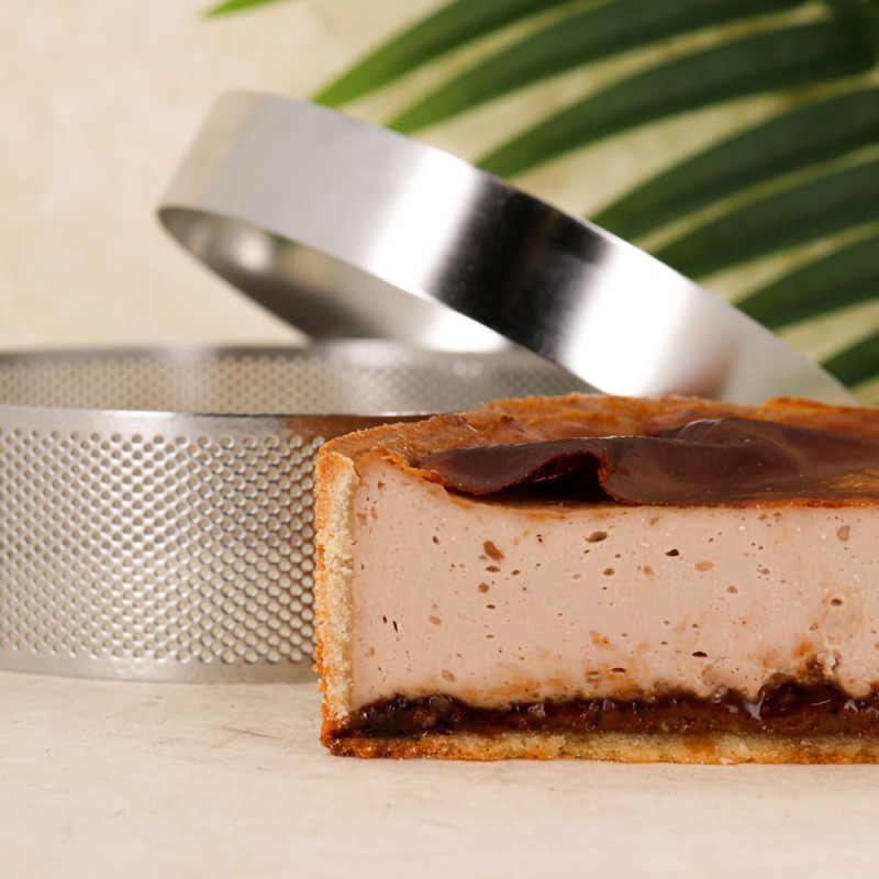 Kit pour flan pâtissier avec cercle perforé | Pâtiss & Vous
