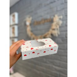 Boite rectangle blanc coeur