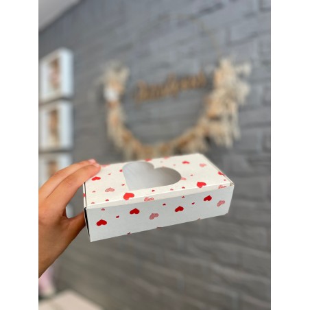 Boite rectangle blanc coeur