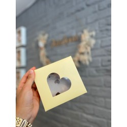 Boite carré champagne coeur