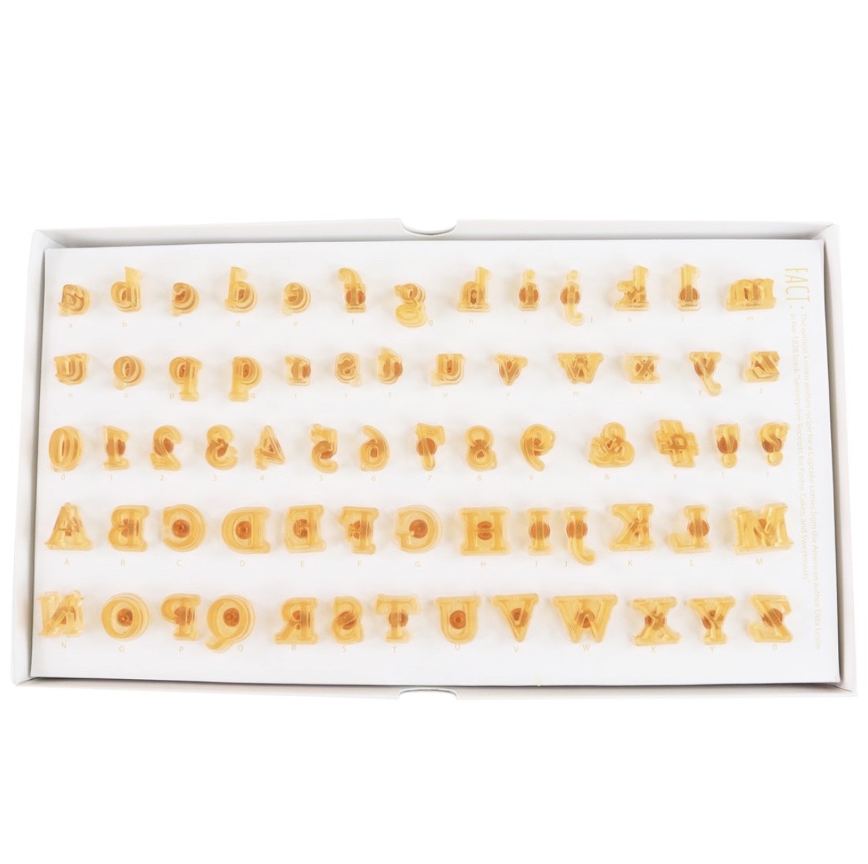Moules à gâteaux en forme de lettres de l'alphabet, en plastique, pour